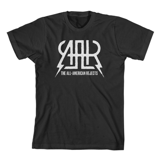 black and white All American Rejects Logo Tee