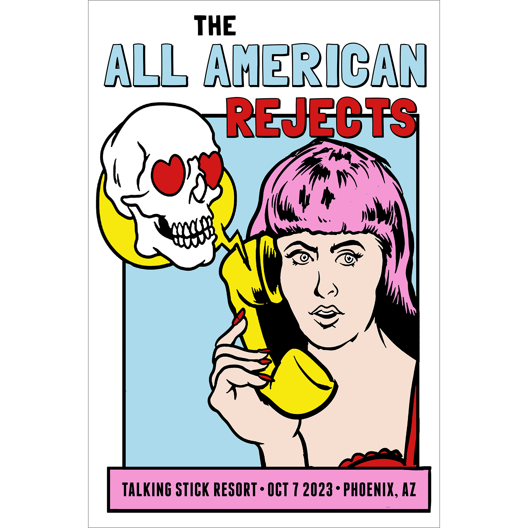 The All American Rejects Talking Stick Resort Phoenix, AZ Poster 2023