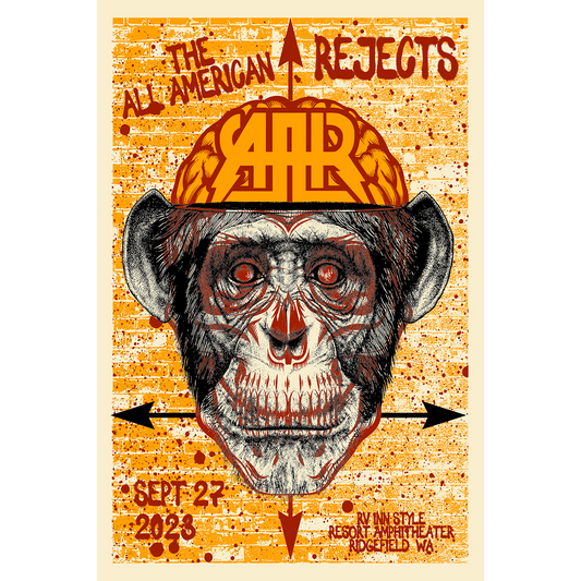 The All American Rejects RV Inn Style Resorts Amphitheater Ridgefield, WA 9/27/23 show poster