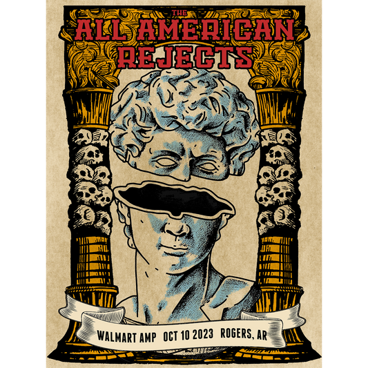 The All American Rejects Wal-Mart Amphitheater Rogers, AR 10/10/23 show poster