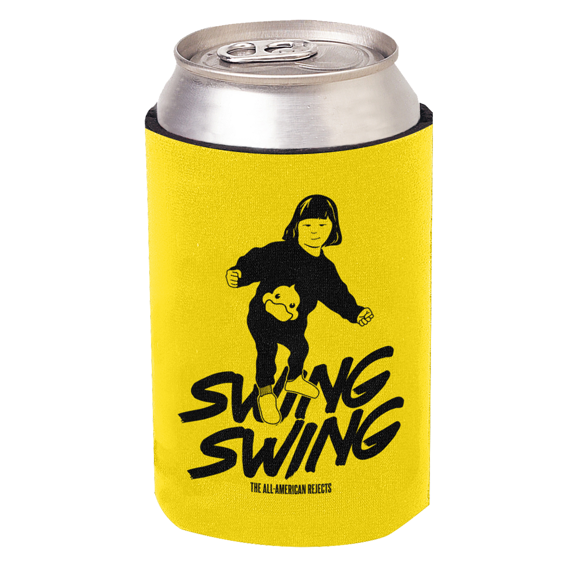 The All American Rejects yellow Swing Swing Koozie