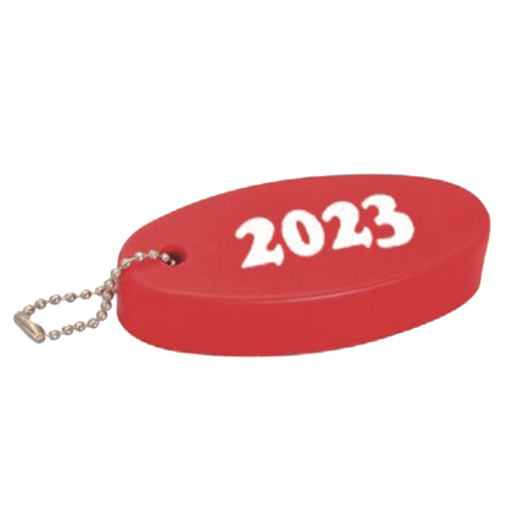 red and white 2023 Wet Hot All-American Summer Tour Keychain